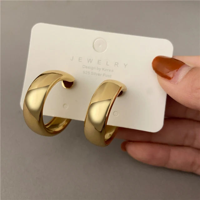 Vintage Pearl Earrings For Women Metal Gold Color Geometric Earrings Set Heart Butterfly Hoop Earrings 2023 Fashion Jewelry Gift