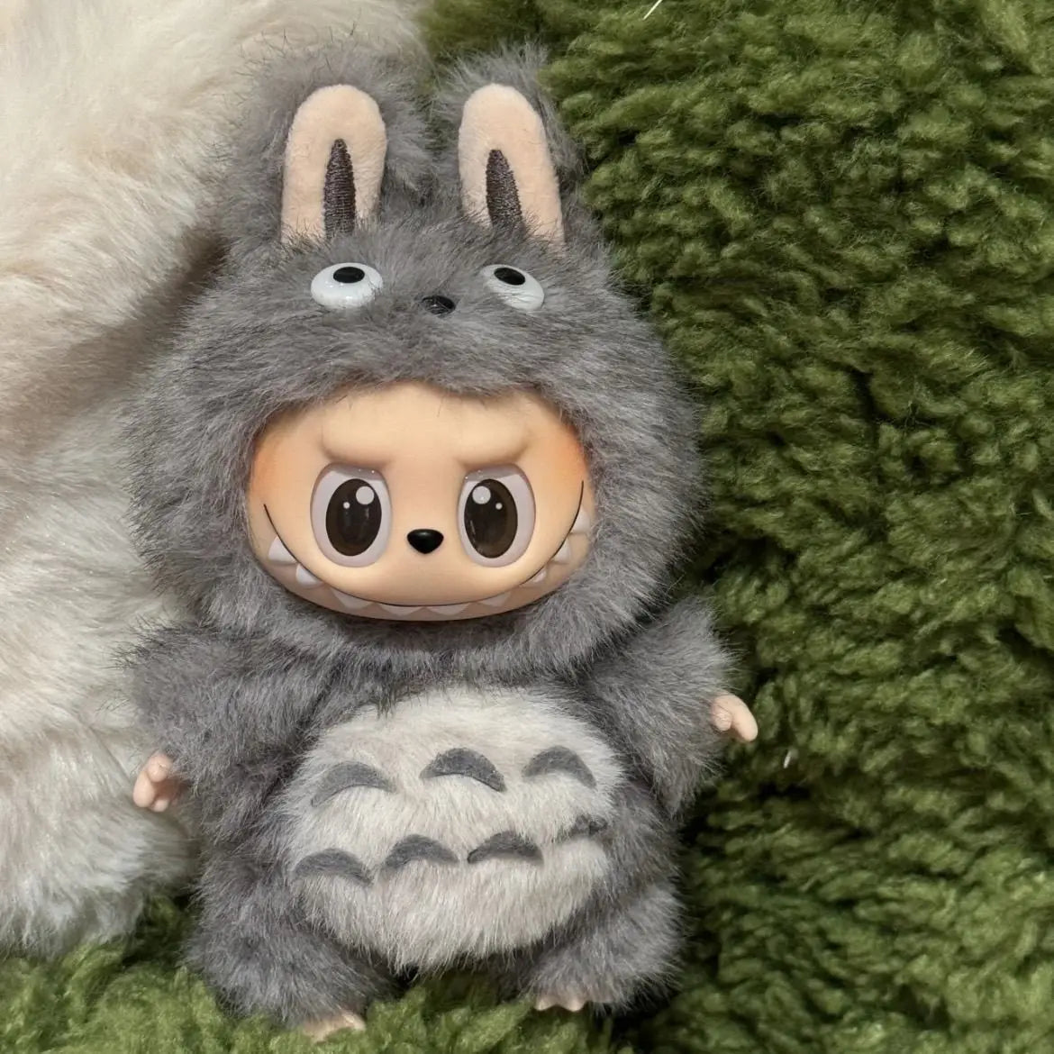 KK HOT Cute Totoro Labubu Dress Up Plush Baby Clothes Doll Pendant Children's Gift Doll Toy
